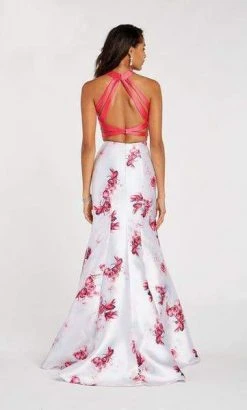 Alyce Paris - 60430 Two Piece Floral Printed Satin Mermaid Dress Formal Gowns