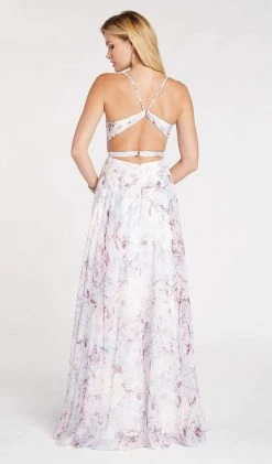 Formal Gowns Alyce Paris - 60440 Sleeveless Printed Chiffon Sexy Back A-Line Dress