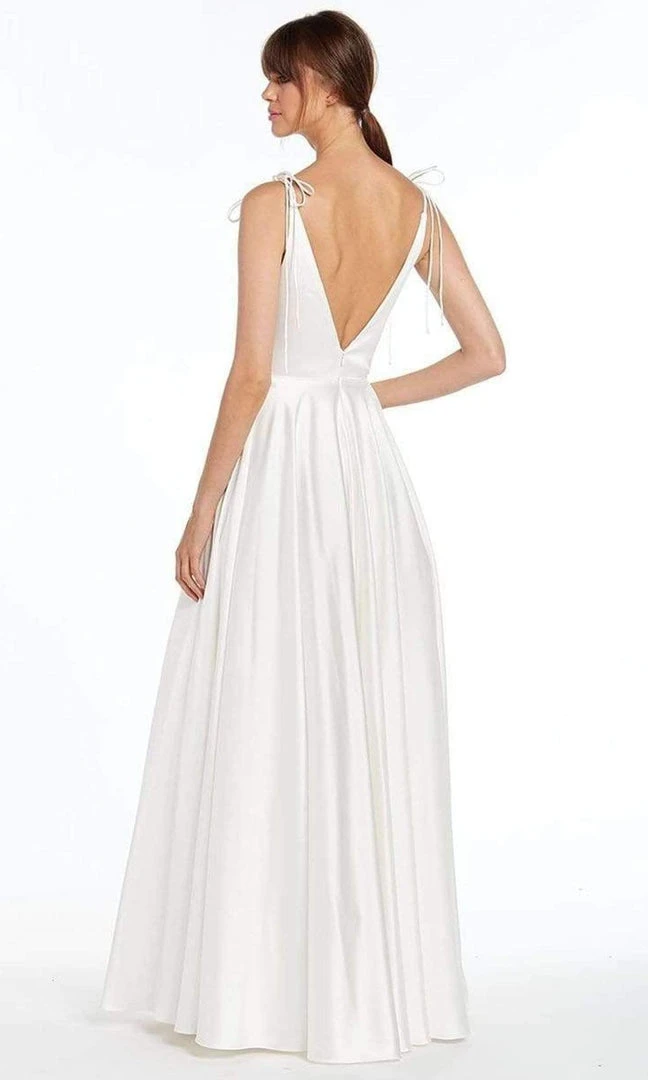 Alyce Paris - 60505 Fitted V-Neck Pleated A-Line Evening Gown Formal Gowns 4 Alyce Paris - 60505 Fitted V-Neck Pleated A-Line Evening Gown Formal Gowns