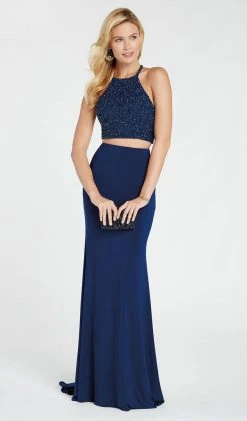 Alyce Paris - 60544 Two-Piece Beaded Halter Bodice Long Gown