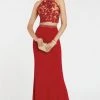 Alyce Paris - 60547 Beaded Lace Two Piece High Halter Evening Dress Formal Gowns 2 Alyce Paris - 60547 Beaded Lace Two Piece High Halter Evening Dress Formal Gowns