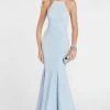 Alyce Paris - 60551 Halter Fitted Glitter Jersey Mermaid Evening Dress Formal Gowns