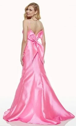Formal Gowns Alyce Paris - 60705 V-Neck Mermaid Dress With Bow