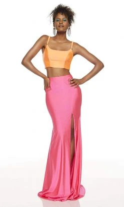 Alyce Paris - 60829 Two-Piece Crisscross Strappy Back Long Dress 9 Alyce Paris - 60829 Two-Piece Crisscross Strappy Back Long Dress