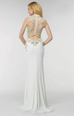 Alyce Paris - 6518 Prom Dress In Ivory Multi-Color