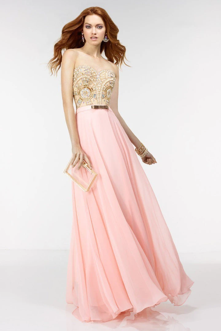 Alyce Paris - 6556 Strapless Embellished A Line Long Gown 3 Alyce Paris - 6556 Strapless Embellished A Line Long Gown