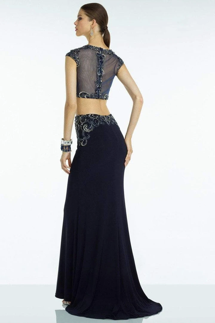 Formal Gowns Alyce Paris - 6557 Two Piece Beaded Cap Sleeves Long Gown 4 Formal Gowns Alyce Paris - 6557 Two Piece Beaded Cap Sleeves Long Gown