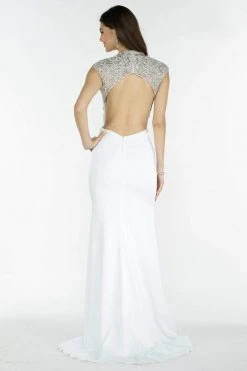 Formal Gowns Alyce Paris 6718 Lace Jewel Gown - 1 Pc Diamond White In Size 16 Available 5 Formal Gowns Alyce Paris 6718 Lace Jewel Gown - 1 Pc Diamond White In Size 16 Available