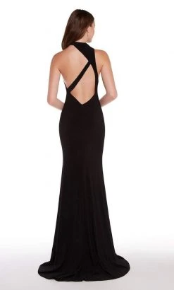 Alyce Paris Asymmetric Jersey Sheath Dress 59998 Formal Gowns