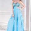 Formal Gowns Alyce Paris - B'Dazzle - 35678 Dress In Sky Blue Nude