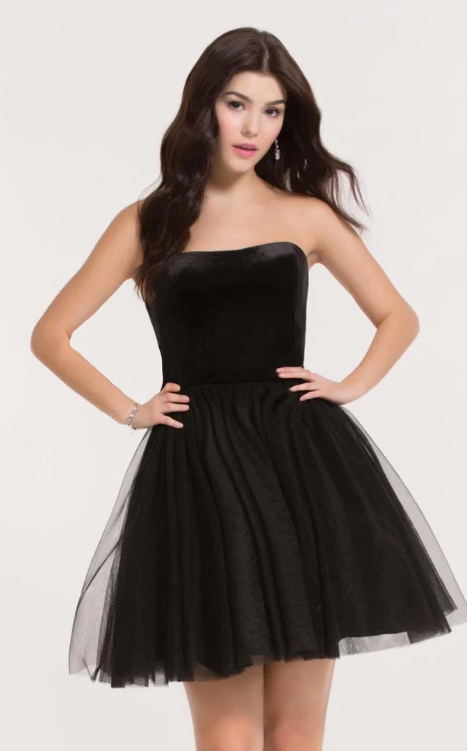 Alyce Paris - Ballet - 2634 Velvet/Tulle A-line Dress 3 Alyce Paris - Ballet - 2634 Velvet/Tulle A-line Dress