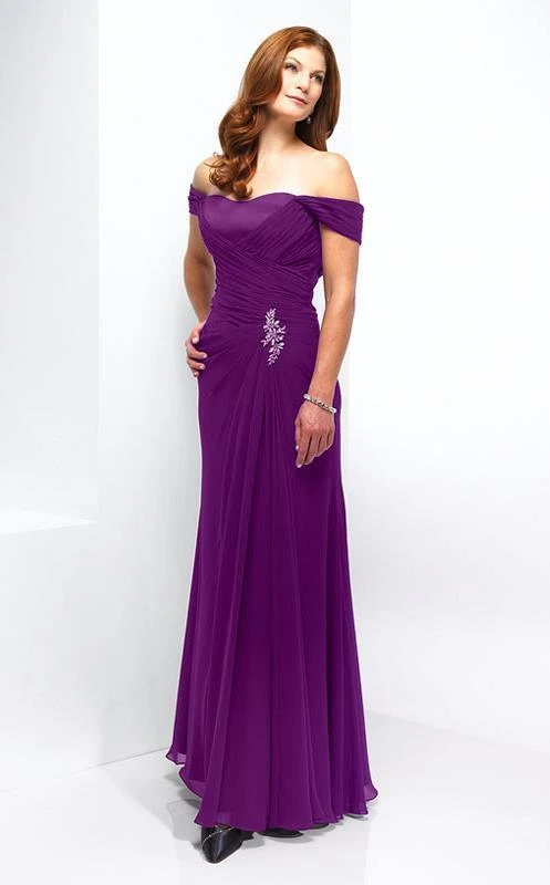 Alyce Paris - Black Label - 29300 Off Shoulder A-line Evening Gown 6 Alyce Paris - Black Label - 29300 Off Shoulder A-line Evening Gown