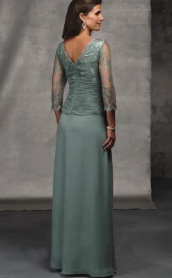 Formal Gowns Alyce Paris - Black Label - 29364 Laced Top And Sleeves Evening Gown