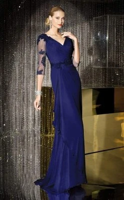 Alyce Paris - Black Label - 29681 Ornate Draped Sheath Gown Formal Gowns 14 Alyce Paris - Black Label - 29681 Ornate Draped Sheath Gown Formal Gowns