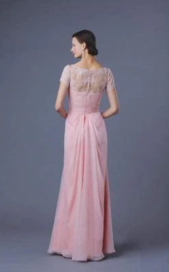 Alyce Paris - Black Label - 29687 Cap Sleeve Floral Drape Gown