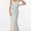 Alyce Paris - Cowl Neck Sequin Prom Dress 61115 - 1 Pc Magic Opal In Size 14 Available 2 Alyce Paris - Cowl Neck Sequin Prom Dress 61115 - 1 Pc Magic Opal In Size 14 Available