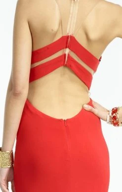 Alyce Paris Cut-Out Sheer Illusion Chevron Long Jersey Gown 35820 - 1 Pc Black/Nude In Size 6 Available 9 Alyce Paris Cut-Out Sheer Illusion Chevron Long Jersey Gown 35820 - 1 Pc Black/Nude In Size 6 Available