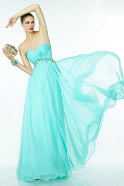 Formal Gowns Alyce Paris - Jeweled Waistband Strapless Ruched Sweetheart Bodice Long Gown 35811