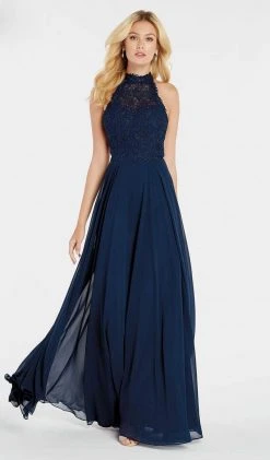 Formal Gowns Alyce Paris - Lace Halter Bodice A-Line Gown 60354