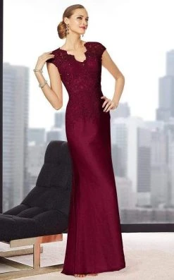 Alyce Paris - Mother Of The Bride 29692 Gown - 1 Pc Burgundy In Size 6 Available Formal Gowns