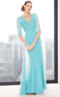 Alyce Paris Mother Of The Bride 29704 Evening Dress - 1 Pc Aqua In Size 16 Available Formal Gowns