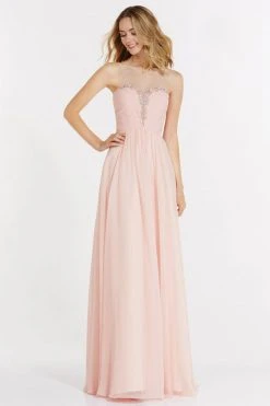 Alyce Paris - Prom Collection - 8022 Long Chiffon Prom Dress With Ruched Bodice Formal Gowns 9 Alyce Paris - Prom Collection - 8022 Long Chiffon Prom Dress With Ruched Bodice Formal Gowns