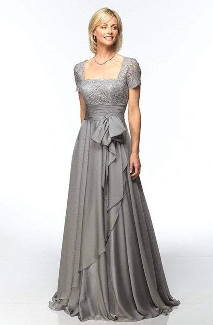 Formal Gowns Alyce Paris - Square Neck Lace And Chiffon Gown 29264 - 1 Pc Size 18 In Champagne And 1 Pc Size 18 In Mercury Color Available 5 Formal Gowns Alyce Paris - Square Neck Lace And Chiffon Gown 29264 - 1 Pc Size 18 In Champagne And 1 Pc Size 18 In Mercury Color Available