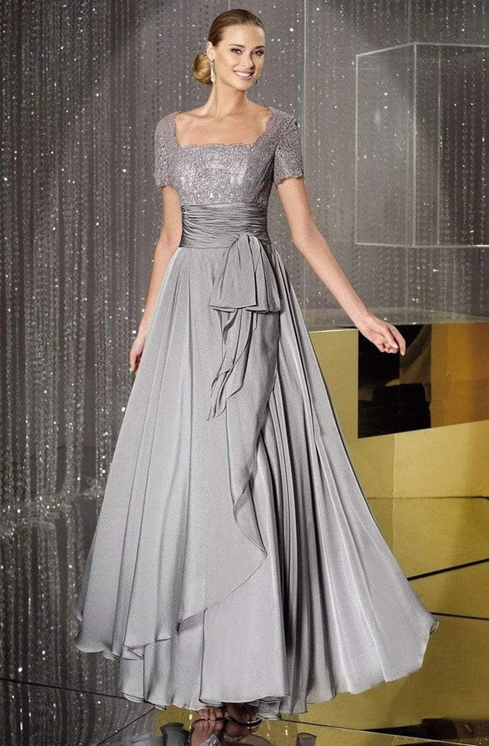 Formal Gowns Alyce Paris - Square Neck Lace And Chiffon Gown 29264 - 1 Pc Size 18 In Champagne And 1 Pc Size 18 In Mercury Color Available 7 Formal Gowns Alyce Paris - Square Neck Lace And Chiffon Gown 29264 - 1 Pc Size 18 In Champagne And 1 Pc Size 18 In Mercury Color Available