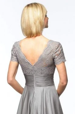 Formal Gowns Alyce Paris - Square Neck Lace And Chiffon Gown 29264 - 1 Pc Size 18 In Champagne And 1 Pc Size 18 In Mercury Color Available 11 Formal Gowns Alyce Paris - Square Neck Lace And Chiffon Gown 29264 - 1 Pc Size 18 In Champagne And 1 Pc Size 18 In Mercury Color Available