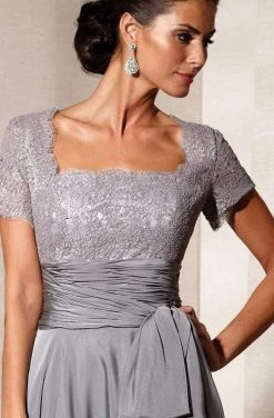 Formal Gowns Alyce Paris - Square Neck Lace And Chiffon Gown 29264 - 1 Pc Size 18 In Champagne And 1 Pc Size 18 In Mercury Color Available 13 Formal Gowns Alyce Paris - Square Neck Lace And Chiffon Gown 29264 - 1 Pc Size 18 In Champagne And 1 Pc Size 18 In Mercury Color Available