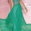 Alyce Paris - Strapless A-line Chiffon Gown 6193 - 1 Pc Electric Green In Size 0 Available Formal Gowns 1 Alyce Paris - Strapless A-line Chiffon Gown 6193 - 1 Pc Electric Green In Size 0 Available Formal Gowns