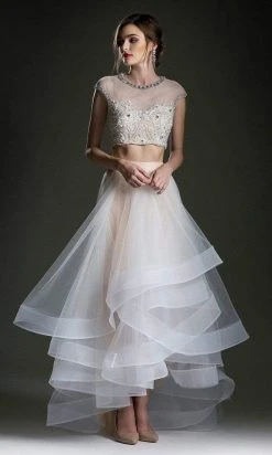 Formal Gowns Andrea And Leo - 5281 Two-Piece Cutout Back Dress