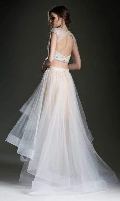 Formal Gowns Andrea And Leo - 5281 Two-Piece Cutout Back Dress 5 Formal Gowns Andrea And Leo - 5281 Two-Piece Cutout Back Dress