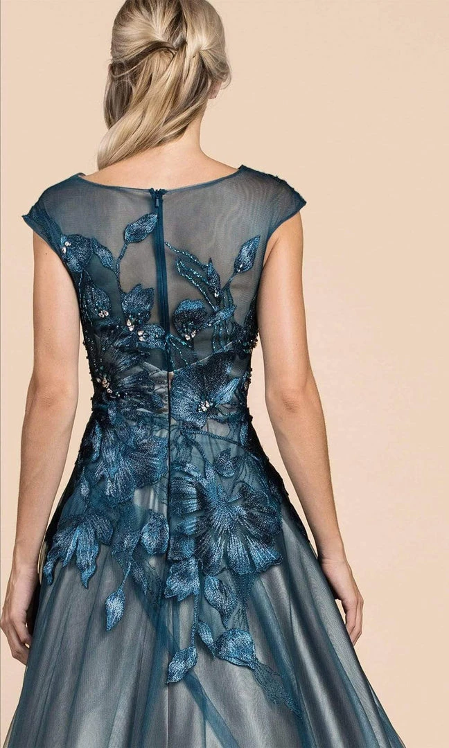 Formal Gowns Andrea And Leo - A0081 Floral Metallic Embroidery A-Line Gown 11 Formal Gowns Andrea And Leo - A0081 Floral Metallic Embroidery A-Line Gown