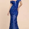 Andrea And Leo - A0258 Lace Embellished Off-Shoulder Trumpet Dress Formal Gowns 2 Andrea And Leo - A0258 Lace Embellished Off-Shoulder Trumpet Dress Formal Gowns