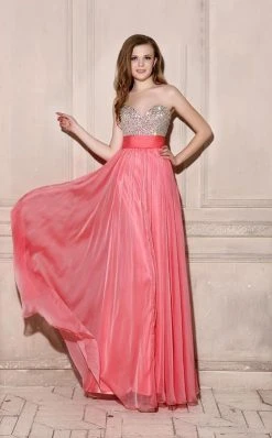 Formal Gowns Angela & Alison - 21050 Ornate Strapless Ruched Waist Long Gown 11 Formal Gowns Angela & Alison - 21050 Ornate Strapless Ruched Waist Long Gown