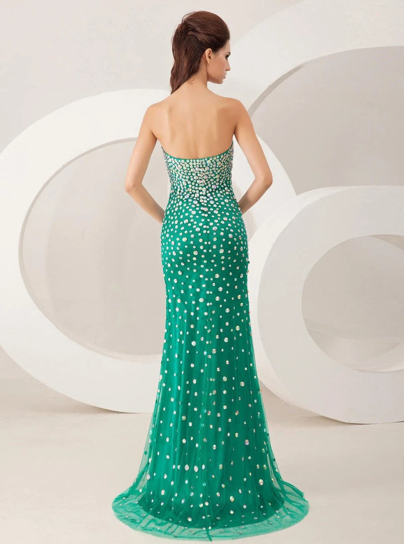 Angela & Alison - 21100 Strapless Jeweled Sweetheart Sheath Gown 8 Angela & Alison - 21100 Strapless Jeweled Sweetheart Sheath Gown