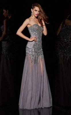 Angela & Alison - 41001 Strapless Crystal-Festooned Tulle Gown Formal Gowns 15 Angela & Alison - 41001 Strapless Crystal-Festooned Tulle Gown Formal Gowns