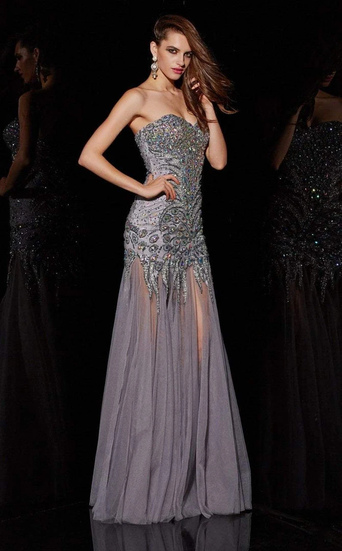 Angela & Alison - 41001 Strapless Crystal-Festooned Tulle Gown Formal Gowns 7 Angela & Alison - 41001 Strapless Crystal-Festooned Tulle Gown Formal Gowns