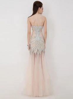 Angela & Alison - 41001 Strapless Crystal-Festooned Tulle Gown Formal Gowns 19 Angela & Alison - 41001 Strapless Crystal-Festooned Tulle Gown Formal Gowns