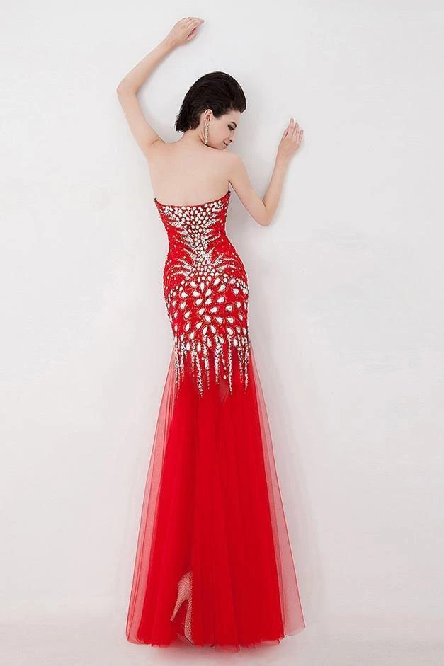 Angela & Alison - 41001 Strapless Crystal-Festooned Tulle Gown Formal Gowns 4 Angela & Alison - 41001 Strapless Crystal-Festooned Tulle Gown Formal Gowns