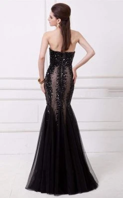 Angela & Alison - 41008C Bedazzled Sweetheart Mermaid Dress