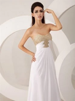 Formal Gowns Angela & Alison - 41026 Strapless Interweaved A-Line Long Gown