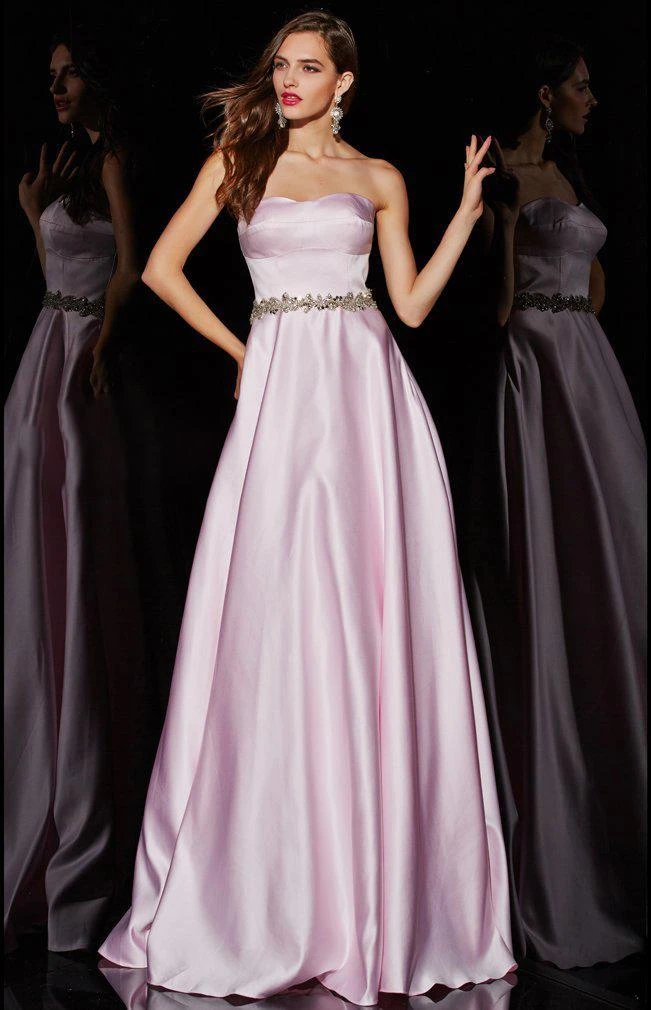 Angela & Alison - 51033 Strapless Ornate Empire A-Line Gown 6 Angela & Alison - 51033 Strapless Ornate Empire A-Line Gown