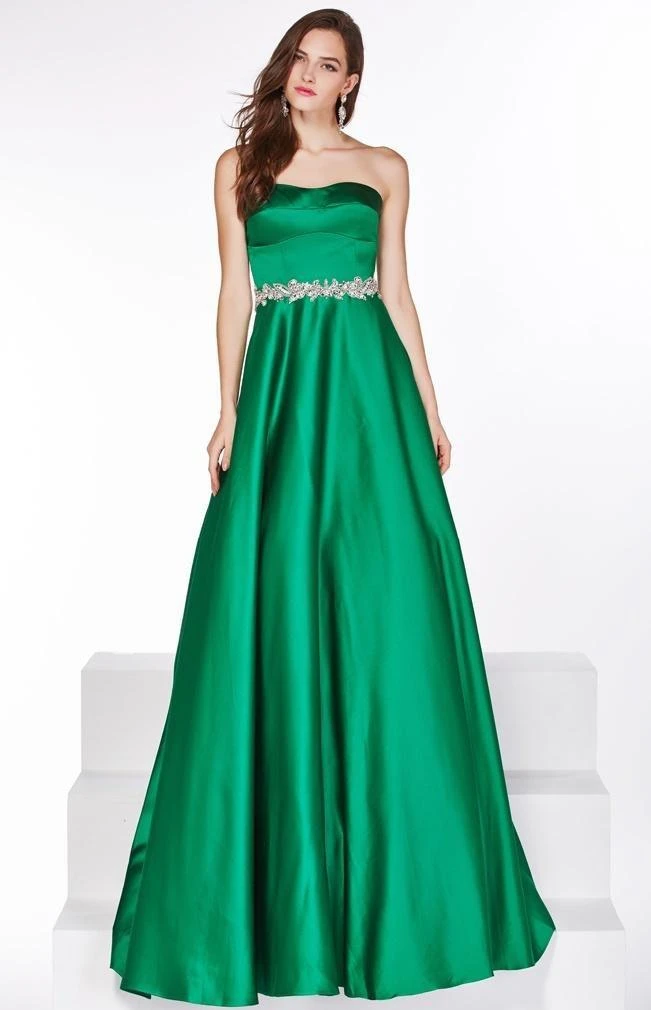 Angela & Alison - 51033 Strapless Ornate Empire A-Line Gown 5 Angela & Alison - 51033 Strapless Ornate Empire A-Line Gown