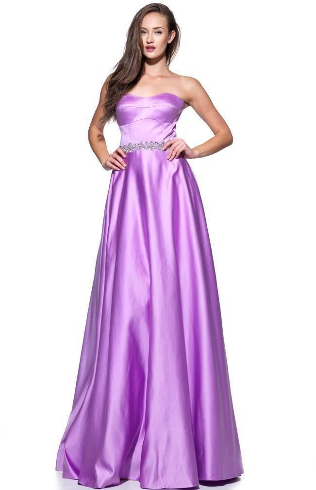 Angela & Alison - 51033 Strapless Ornate Empire A-Line Gown 3 Angela & Alison - 51033 Strapless Ornate Empire A-Line Gown