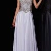 Angela & Alison - 51047 Rhinestone Accented A-line Dress - 1 Pc White In Size 14 Available Formal Gowns 2 Angela & Alison - 51047 Rhinestone Accented A-line Dress - 1 Pc White In Size 14 Available Formal Gowns