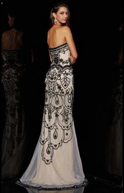 Angela & Alison - 51096 Embellished Lace Sheath Gown