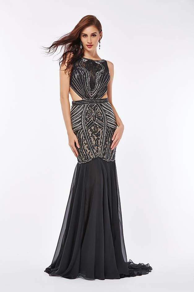 Angela & Alison - 61159 Lace Bodice Cutout Trumpet Gown Formal Gowns 3 Angela & Alison - 61159 Lace Bodice Cutout Trumpet Gown Formal Gowns
