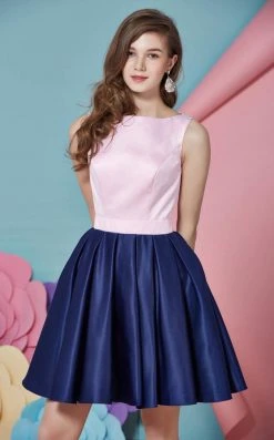 Cocktail Dresses Angela & Alison - 62003 Heart Cutout Sleeveless A-Line Dress